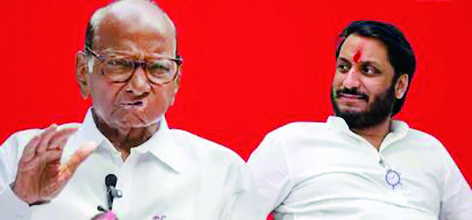 राष्ट्रवादीचे सिल्वर ओक बंगल्यात बंद दाराआडचे राजकारण !!  शरद पवार- पार्थ पवारच्या भेटीच्या चर्चा रंगल्या...