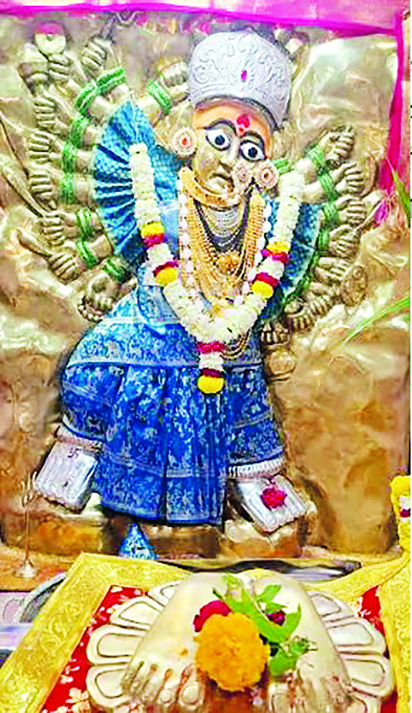 मिटमिटा येथे साकारले त्रिलक्ष सिद्धीचंडी सप्तशृंगी मातामंदिर