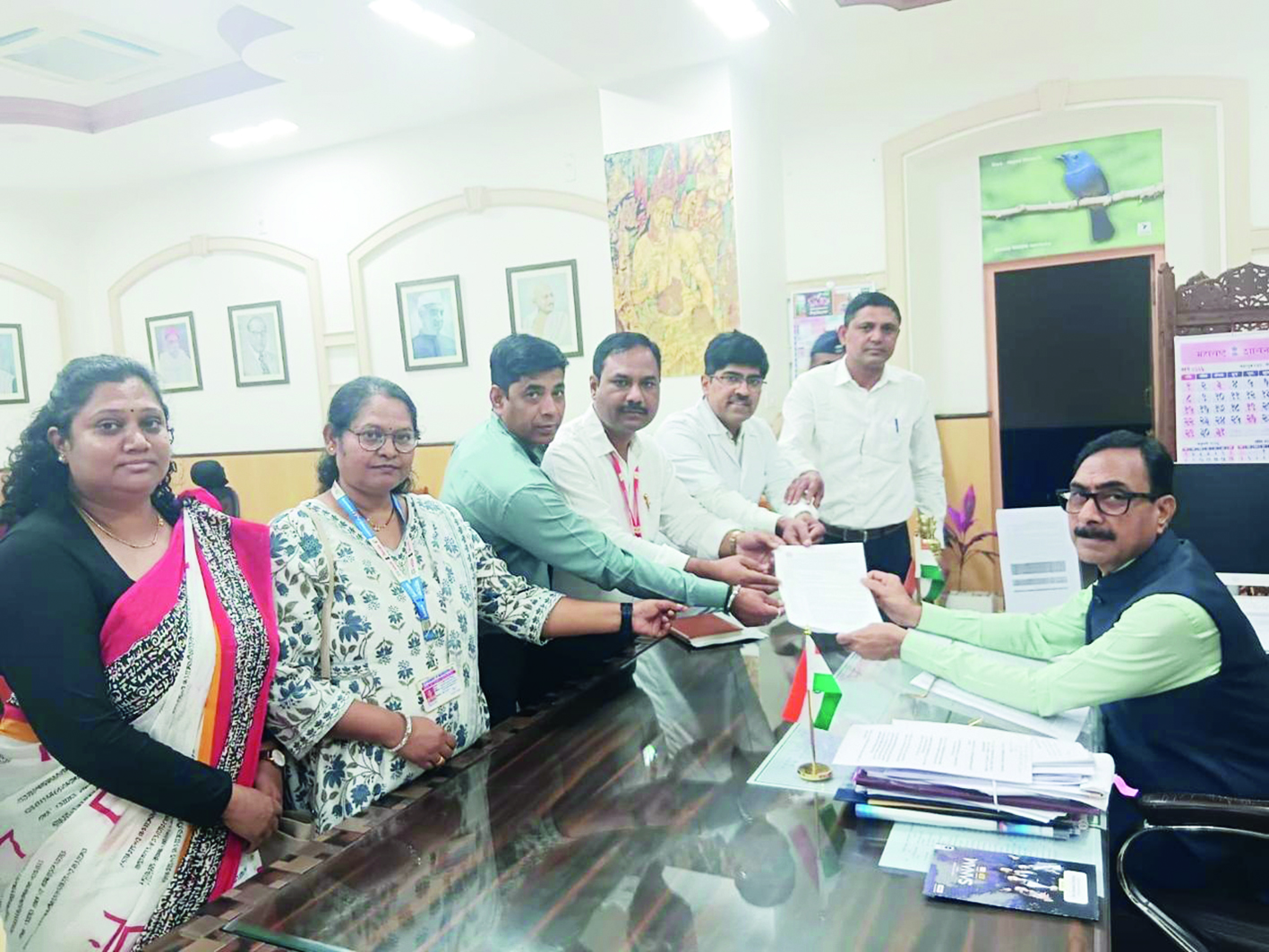 पशुसंवर्धन विभागातील अधिकाऱ्यांचे आंदोलन