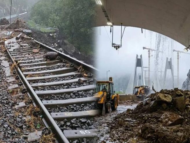 मुंबई-पुणे प्रवास टाळा! रस्ते-रेल्वे वाहतूक ठप्प; मुसळधार पावसामुळे दरड कोसळल्याने मोठा फटका